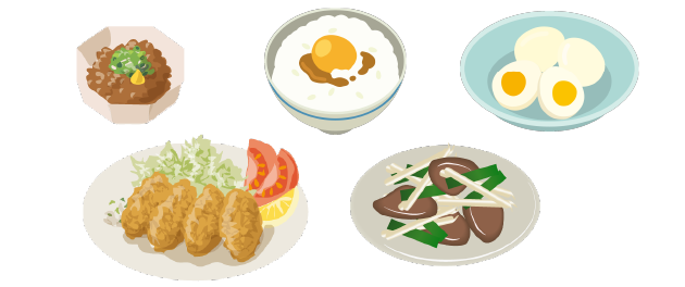 平日に取り入れやすい食事例