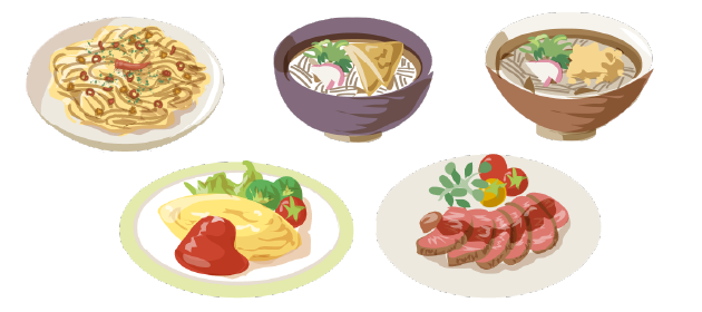 休日にゆとりを持って取り入れたい食事例