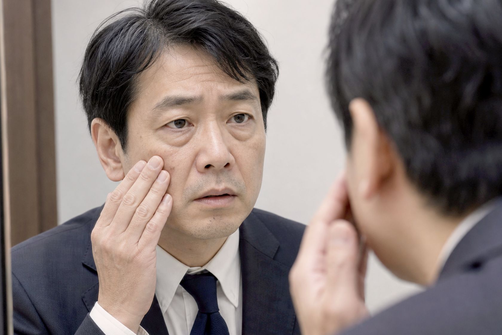 男性の疲れ顔の主な原因